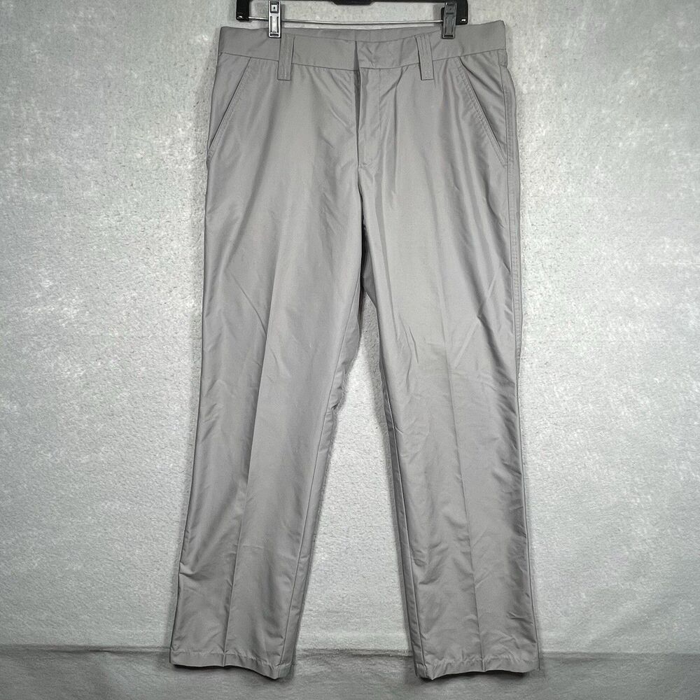 J Lindeberg Pants Men’s 34x33 Gray Performance Chino Solid Golf Lightweight